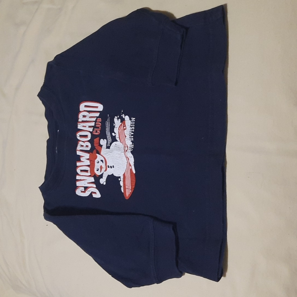 Snowman snowboard shirt 18 months